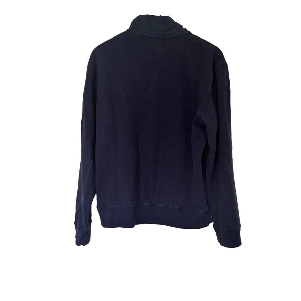Tommy Hilfiger Mens Navy Blue 1/4 Zip/Buttoned Mock Neck Sweater Size Large - Picture 8 of 8